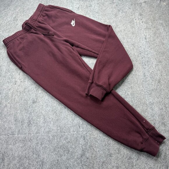 Nike Sportswear Club Fleece Joggers Men L Red 29" Tapered Sweatpants BV2671 b075 - Picture 1 of 16